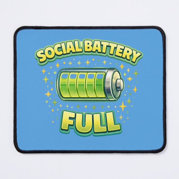 Item preview, Social Battery Full – Energy Meter Funny Aesthetic Shirt designed and sold by Tookiester.