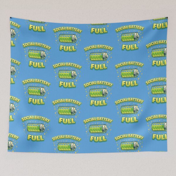 Item preview, Social Battery Full – Energy Meter Funny Aesthetic Shirt designed and sold by Tookiester.