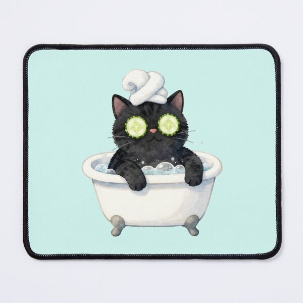 Item preview, Black Cat Spa Day designed and sold by chillaxcats.