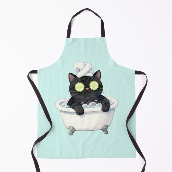 Item preview, Black Cat Spa Day designed and sold by chillaxcats.