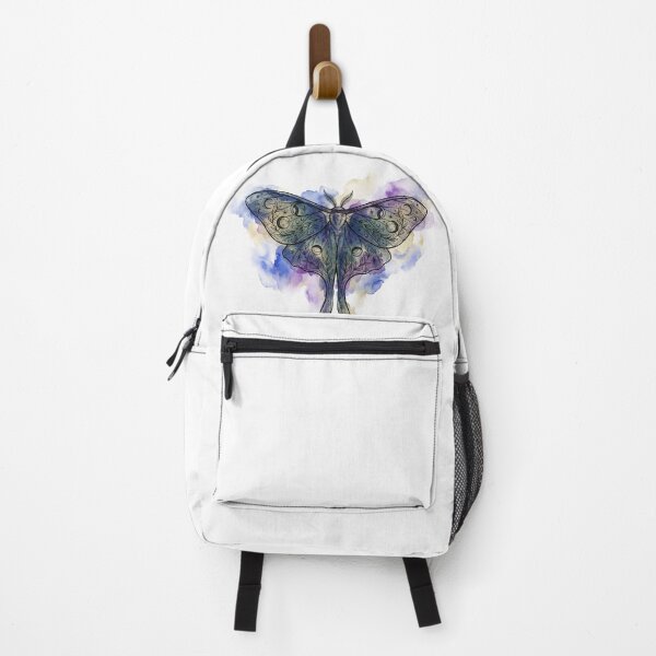 Item preview, Celestial Luna Moth Watercolor with Moon Phases Stars designed and sold by Stolen-Oddities.