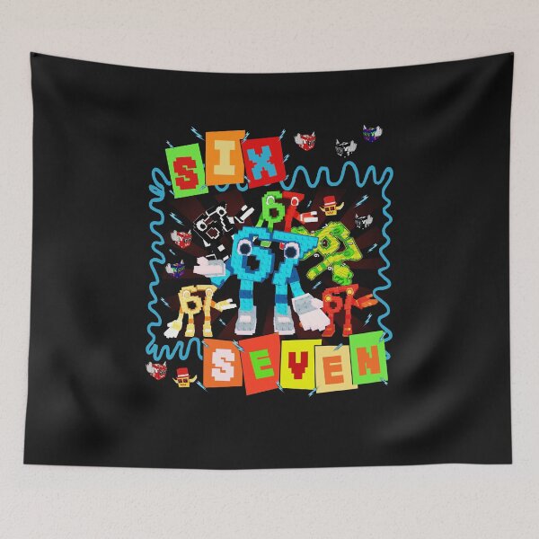 Item preview, Six Seven Colorful Blocks Italian Brainrot 67 Pixel Multiverse Meme Birthday Boys Gift For Boy Kids designed and sold by ArmyAbodo.