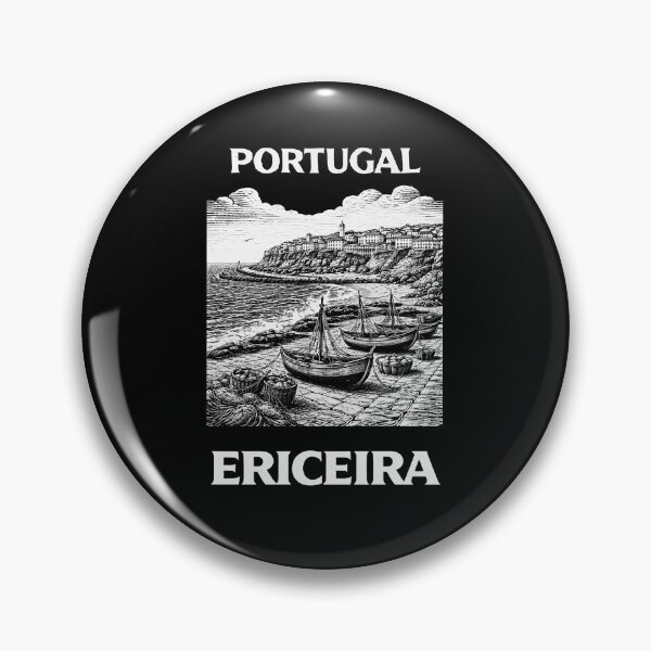Item preview, Ericeira Portugal Linocut Style  designed and sold by Thistle-TShop.