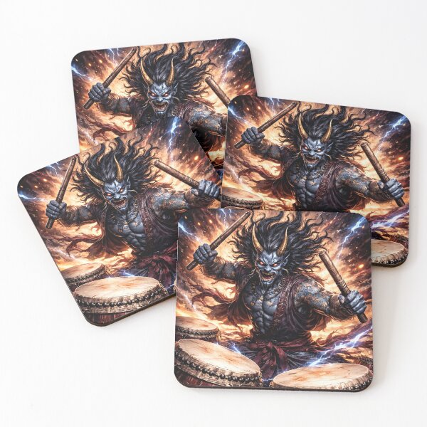 Item preview, Neo Edo Rock – Oni Taiko Drummer designed and sold by EDO NOIR SOCIETY.