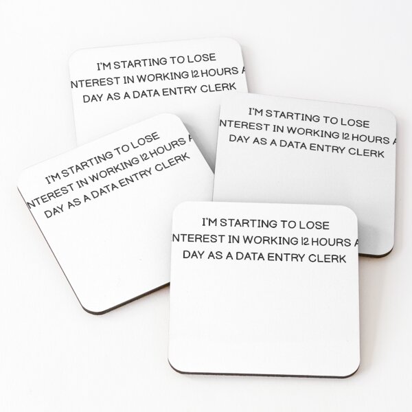 Item preview, Data Entry Burnout Quote – Working 12 Hours a Day designed and sold by ShadyArfaa.