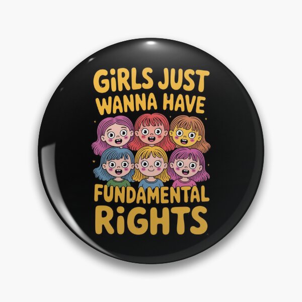 Item preview, Girls Just Wanna Have Fundamental Rights – Ugly Cute Feminist Typography designed and sold by SweetlyUgly.