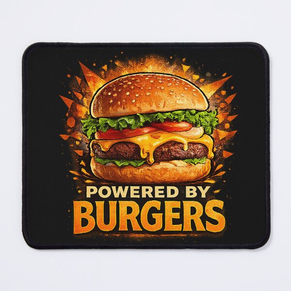 Item preview, Powered by Burgers designed and sold by STUDIO2026.