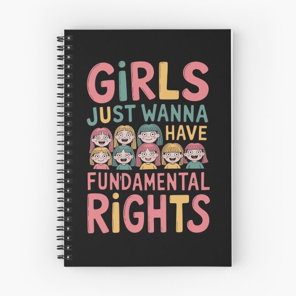 Item preview, Girls Just Wanna Have Fundamental Rights – Ugly Cute Feminist Typography designed and sold by SweetlyUgly.