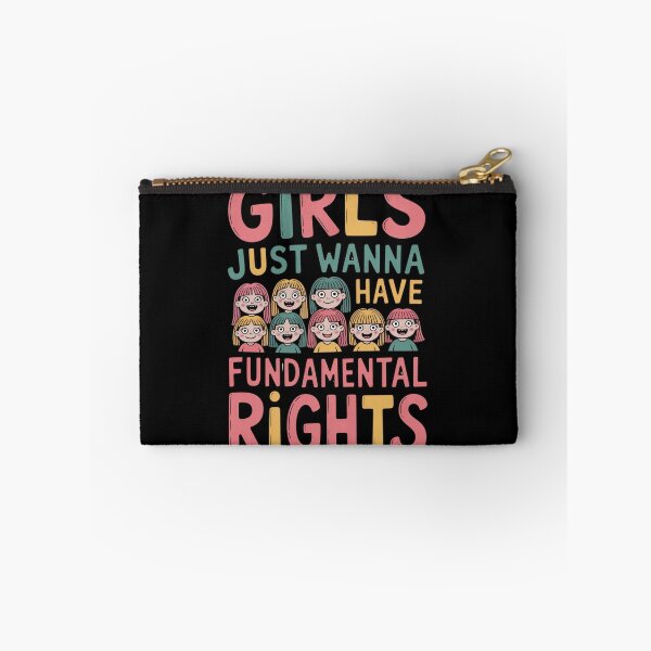 Item preview, Girls Just Wanna Have Fundamental Rights – Ugly Cute Feminist Typography designed and sold by SweetlyUgly.