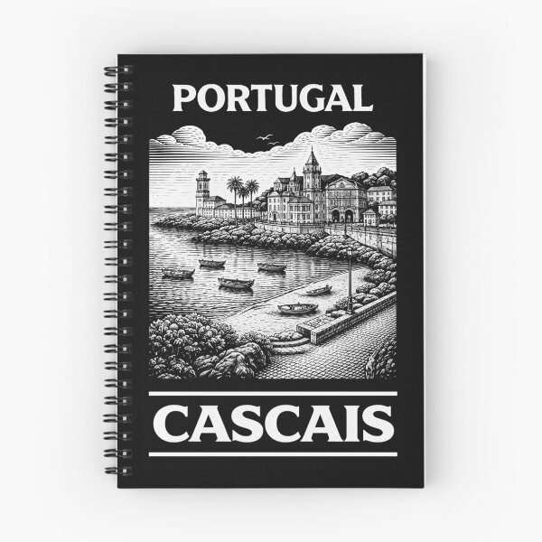 Item preview, Cascais Portugal Linocut Style  designed and sold by Thistle-TShop.