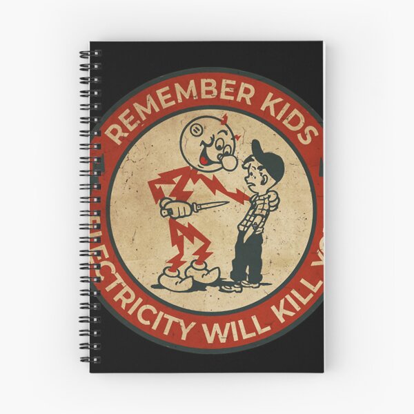 Item preview,  Electricity Will Kill You Kids Vintage designed and sold by chiarasbubble.