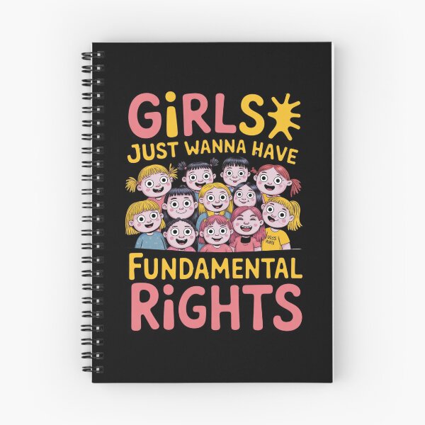 Item preview, Girls Just Wanna Have Fundamental Rights – Ugly Cute Feminist Typography designed and sold by SweetlyUgly.