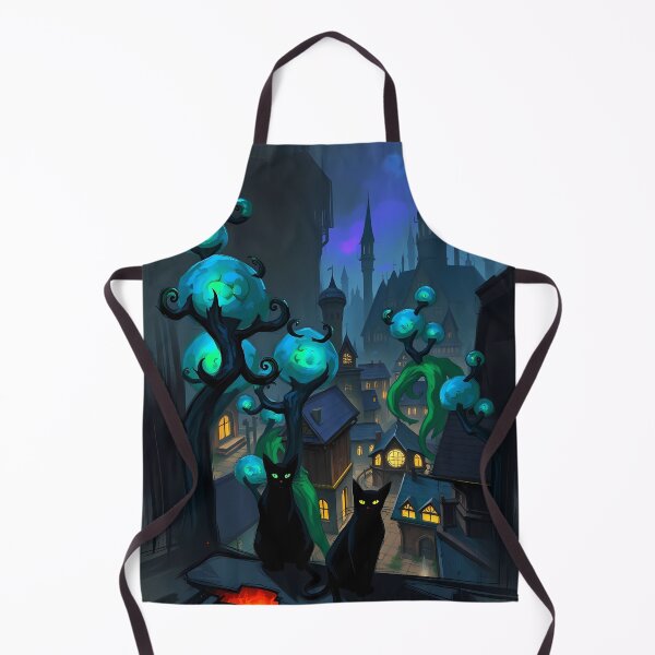 Item preview, Mysterious Cats in Enchanted Town designed and sold by cuprum.
