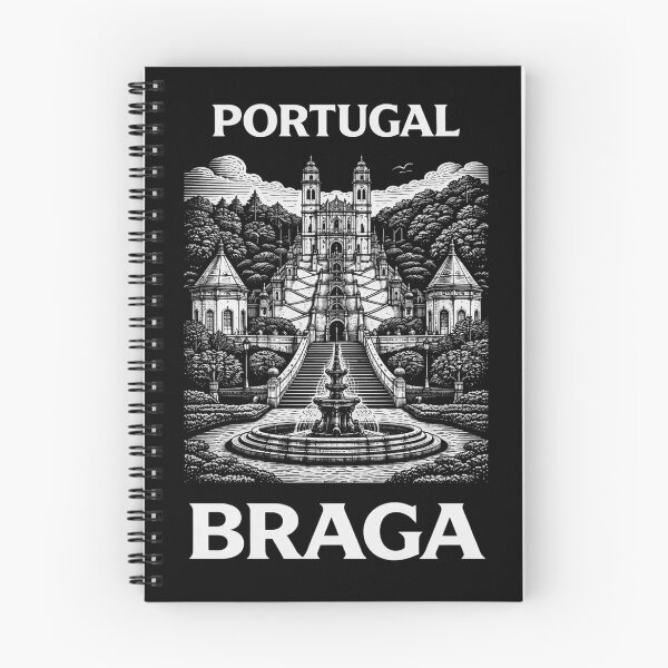 Item preview, Braga Portugal Linocut Style  designed and sold by Thistle-TShop.
