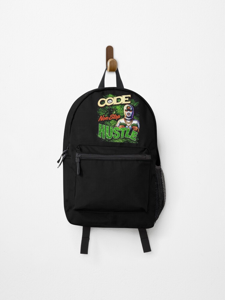 Thumbnail 1 of 3, Backpack, Code Nonstop Hustle designed and sold by ProShop363.