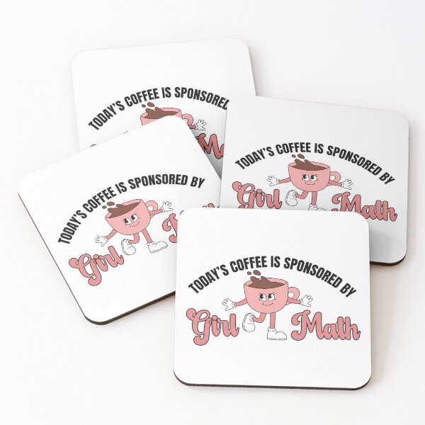 Item preview, Today’s Coffee Is Sponsored by Girl Math – Funny Coffee Girl Math Design designed and sold by FloraliteCo.