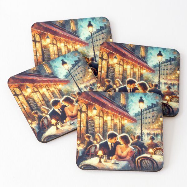 Item preview, Romantic Evening in Paris Café designed and sold by TheArtOfImpress.
