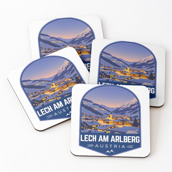 Item preview, Lech am Arlberg in Vorarlberg, Austria Retro Travel Art Emblem designed and sold by MaateoDesign.