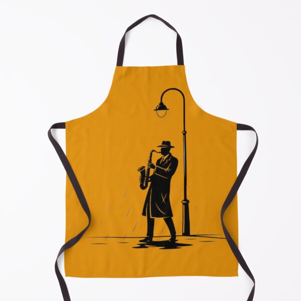 Item preview, Saxophone Streetlight Silhouette  Jazz Musician Art  Moody Night Scene Design designed and sold by Ditstyle.
