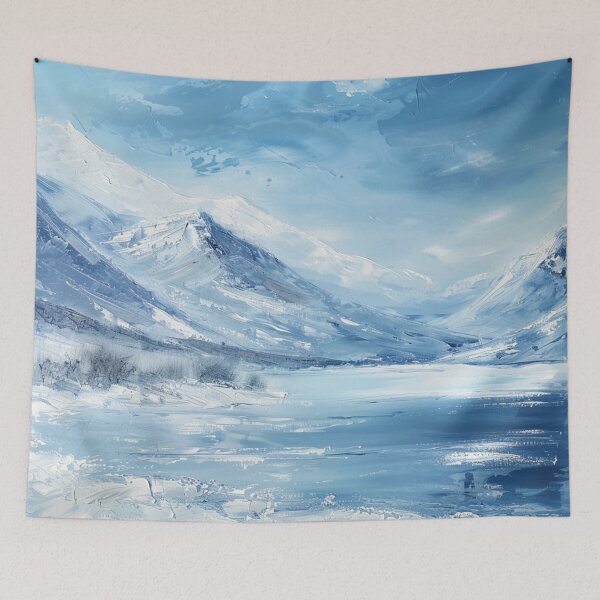 Item preview, The Best Nature Of Frozen Lake Oil Painting designed and sold by GrinGalore.