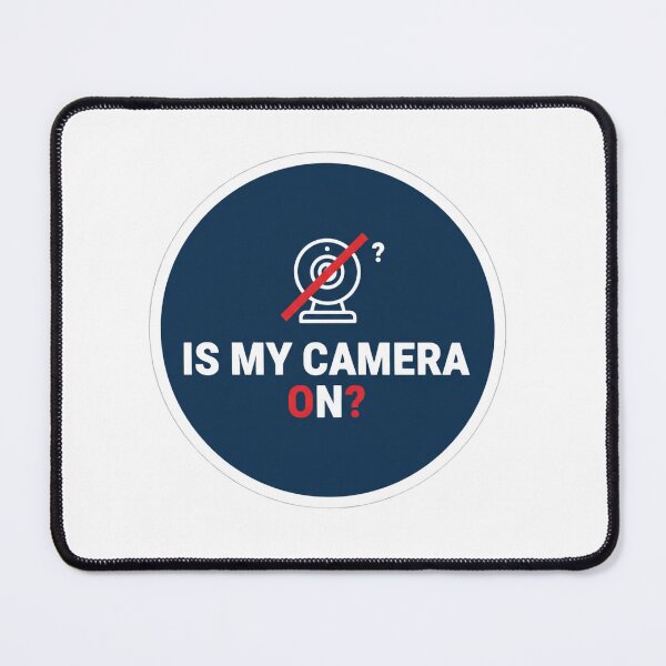 Item preview, Is My Camera On? - Funny Remote Work Privacy Sticker designed and sold by ZYNORAworld.
