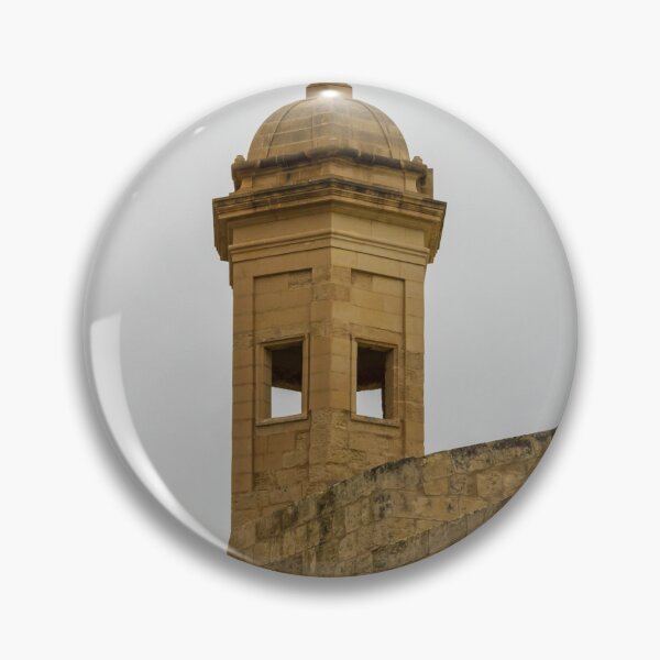 Item preview, Ancient Stone Dome Tower Rising From Fortress Wall Under A Grey Sky designed and sold by Nmallia.