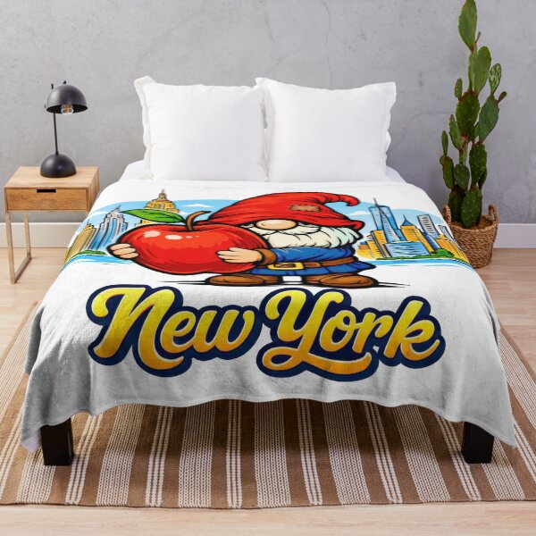 Item preview, New York Gnome with Big Apple Skyline Illustration designed and sold by Moriarty's Digital Visions.