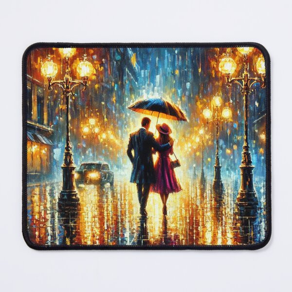 Item preview, Romantic Couple Walking in Rain designed and sold by TheArtOfImpress.