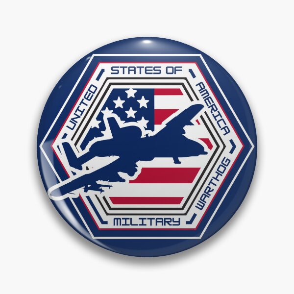 Item preview, A‑10 Warthog Military Hexagon Emblem – Patriotic American Flag Airpower Design for Veterans & Proud Patriots designed and sold by GFamilyC.