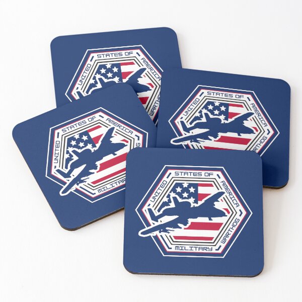 Item preview, A‑10 Warthog Military Hexagon Emblem – Patriotic American Flag Airpower Design for Veterans & Proud Patriots designed and sold by GFamilyC.