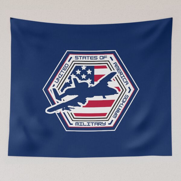 Item preview, A‑10 Warthog Military Hexagon Emblem – Patriotic American Flag Airpower Design for Veterans & Proud Patriots designed and sold by GFamilyC.