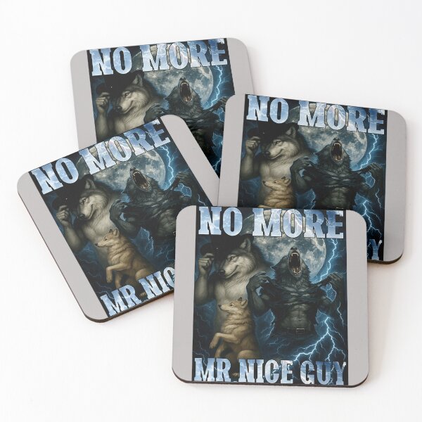 Item preview, No More Mr Nice Guy Funny Alpha Wolf Meme Dad Papa Men Gifts  designed and sold by mjohnson9.