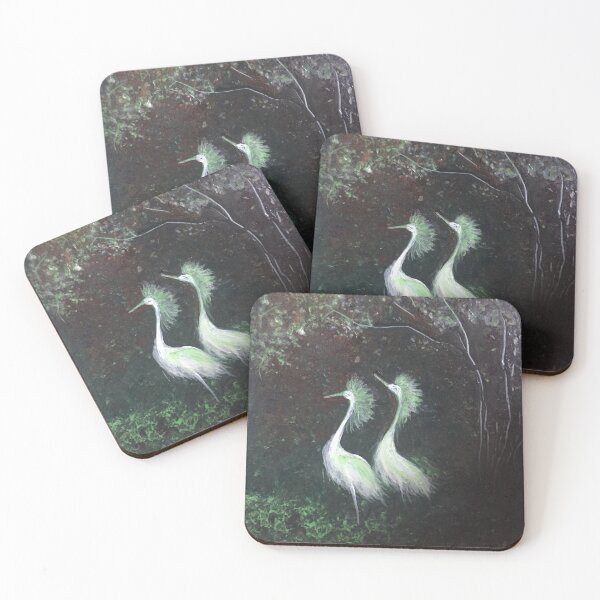 Item preview, Two white birds designed and sold by Lyubo Genev.