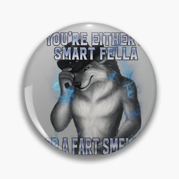 Item preview, Smart Fella Alpha Wolf Meme Funny Werewolf Cursed Meme designed and sold by mjohnson9.