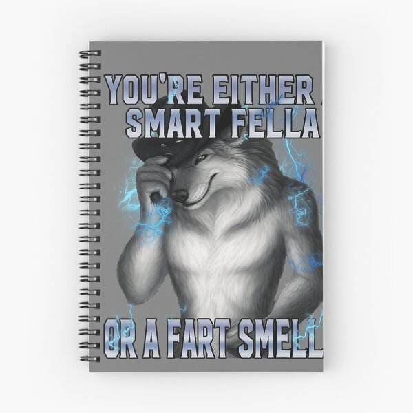 Item preview, Smart Fella Alpha Wolf Meme Funny Werewolf Cursed Meme designed and sold by mjohnson9.