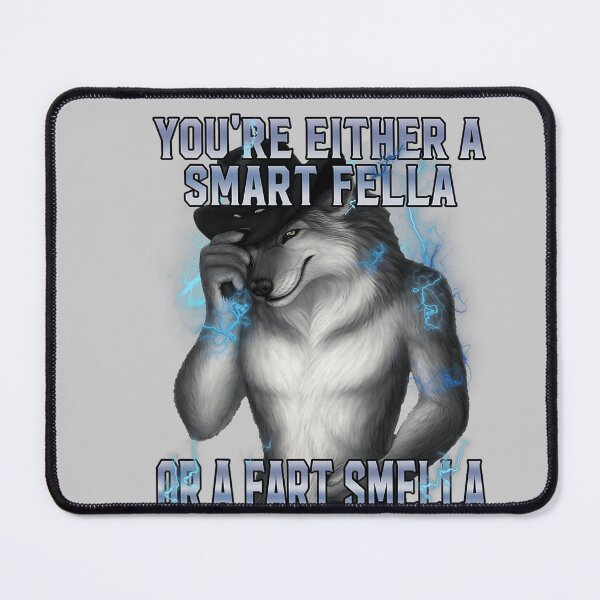 Item preview, Smart Fella Alpha Wolf Meme Funny Werewolf Cursed Meme designed and sold by mjohnson9.