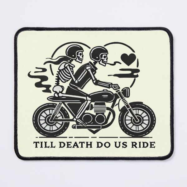 Item preview, Till Death Do Us Ride – Skeleton Biker Couple Gothic Motorcycle Love Design designed and sold by Rajasekar.