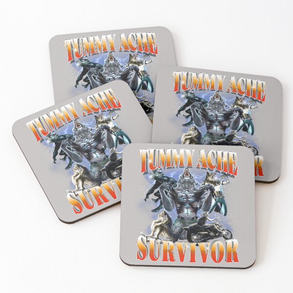 Item preview, Tummy Ache Survivor Funny Alpha Wolf Meme for Men Women Kids designed and sold by mjohnson9.