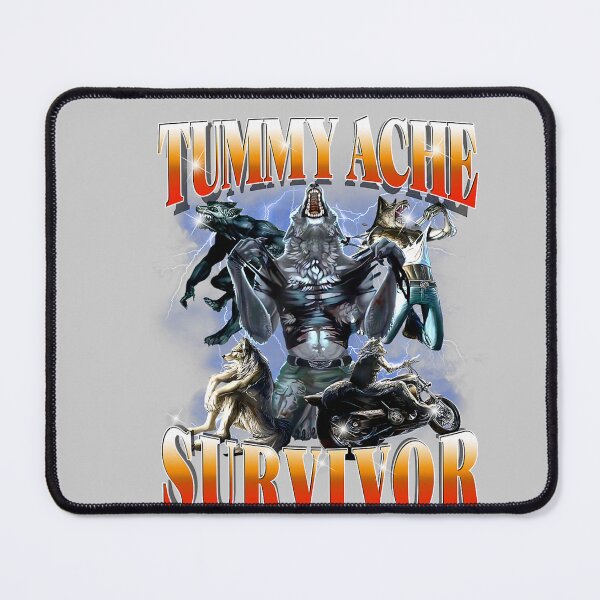 Item preview, Tummy Ache Survivor Funny Alpha Wolf Meme for Men Women Kids designed and sold by mjohnson9.