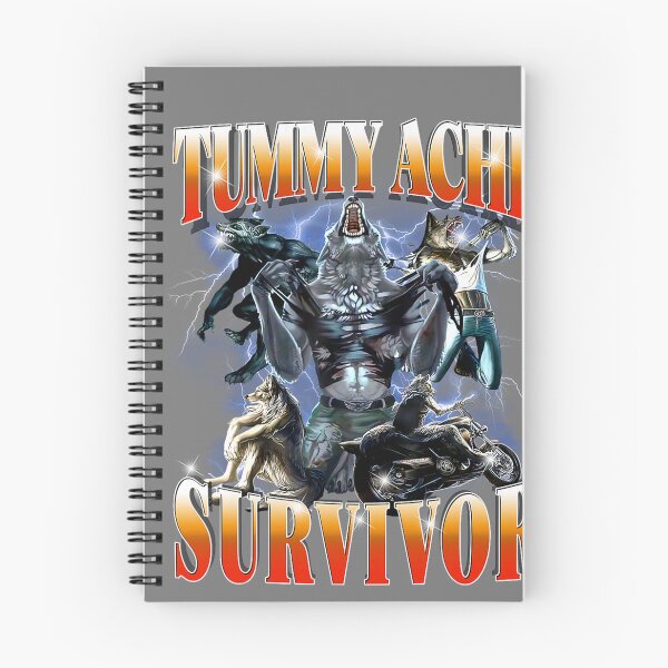 Item preview, Tummy Ache Survivor Funny Alpha Wolf Meme for Men Women Kids designed and sold by mjohnson9.