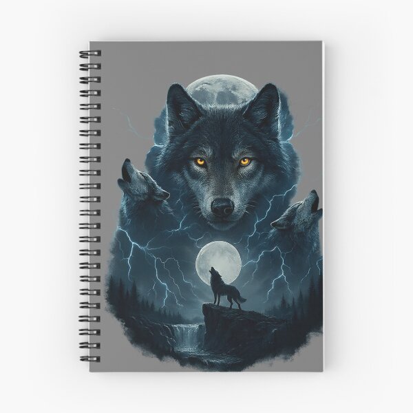 Item preview, Wolf Howling at Moon Funny Graphic Tees Men Wolves designed and sold by mjohnson9.