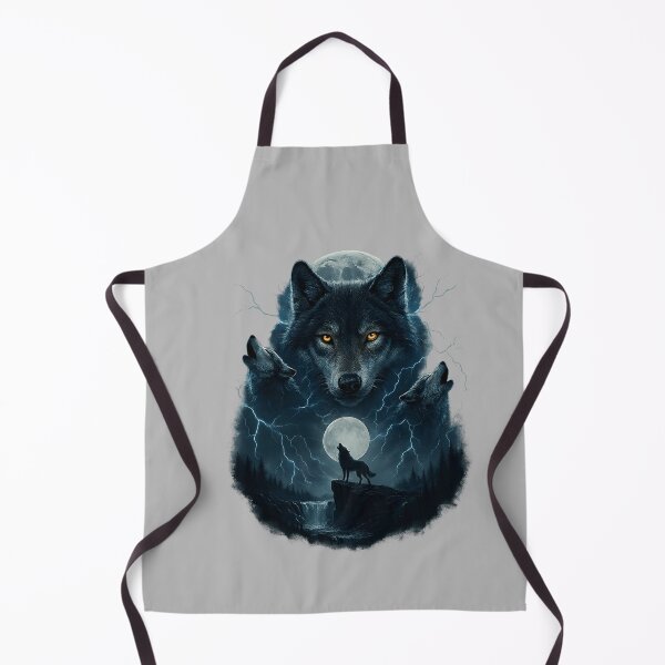 Item preview, Wolf Howling at Moon Funny Graphic Tees Men Wolves designed and sold by mjohnson9.