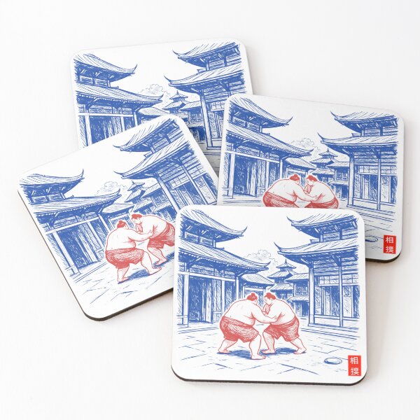 Item preview, Soul of the Ring – Vintage Sumo Match Sketch designed and sold by OddballObjects.