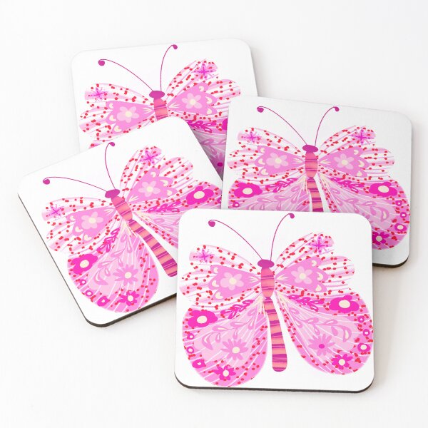 Item preview, Abstract pink butterfly designed and sold by Bluearthstar.