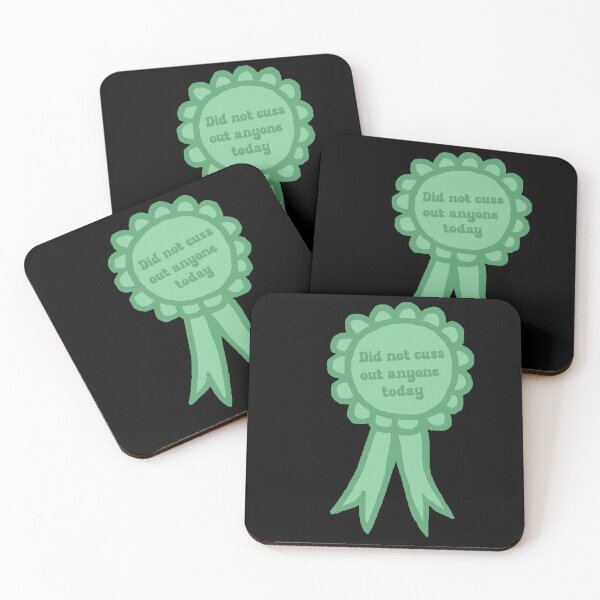 Item preview, Did Not Cuss Out Teal Award Ribbon designed and sold by CamilasPrints.
