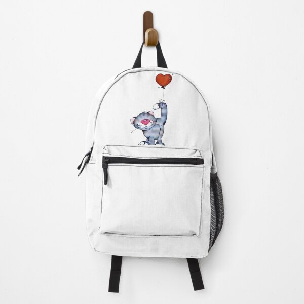 Item preview, Cute cat holding a heart ballon. designed and sold by Luck&Co-store.