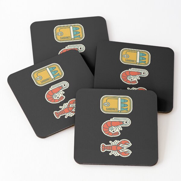 Item preview, Retro Seafood Sticker Pack Illustration designed and sold by EimSol.