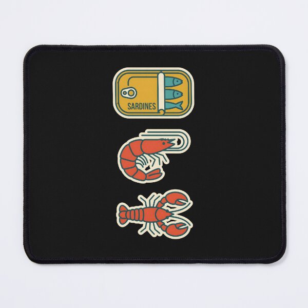 Item preview, Retro Seafood Sticker Pack Illustration designed and sold by EimSol.