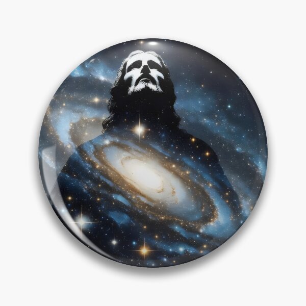 Item preview, Silhouette Jesus Christ Galaxy Art – Christian Surreal Cosmic Space Artwork designed and sold by stylishdzign.