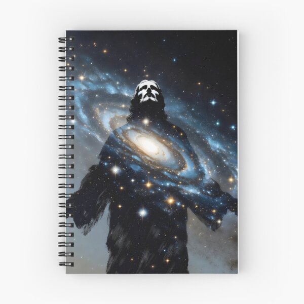 Item preview, Silhouette Jesus Christ Galaxy Art – Christian Surreal Cosmic Space Artwork designed and sold by stylishdzign.